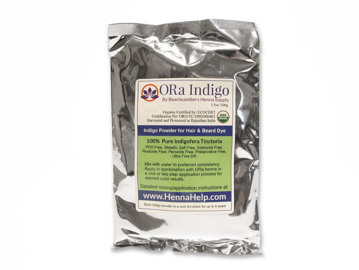 Picture of a bag of indigo