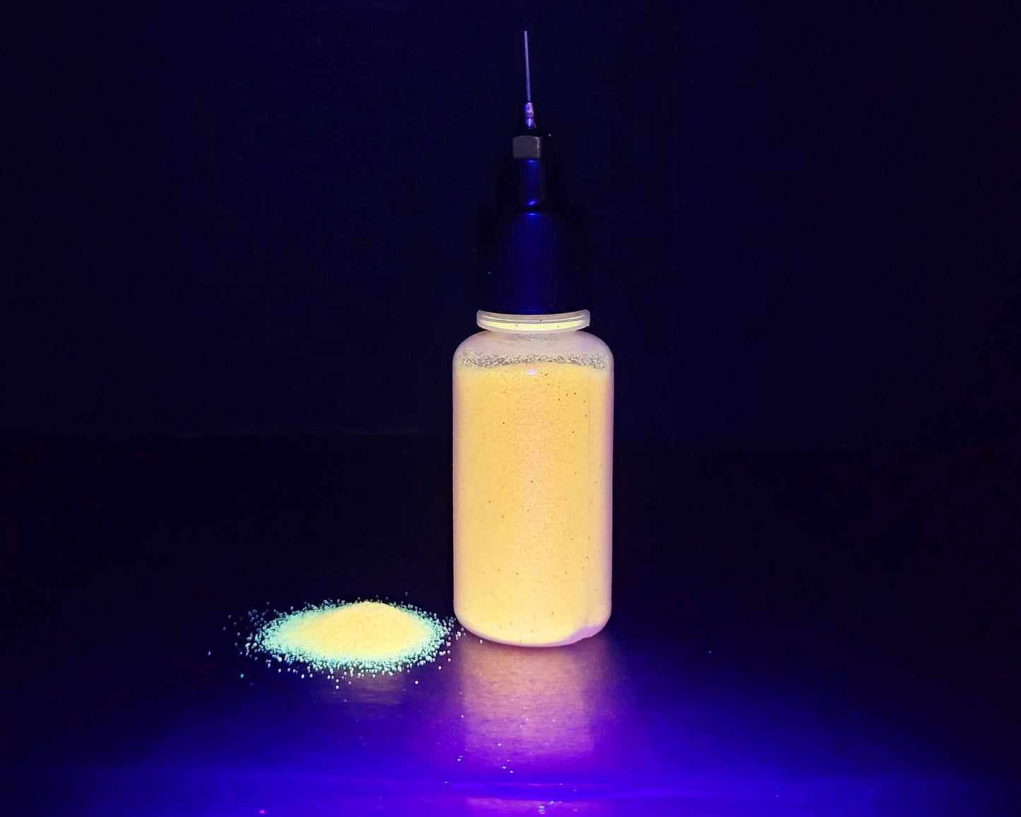 UV Atomic Creamsicle: Cosmetic Body Safe Glitter in Precision Poof Bottle