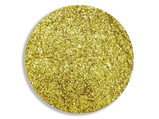 Yellow Gold: Cosmetic Body Safe Glitter in Precision Poof Bottle