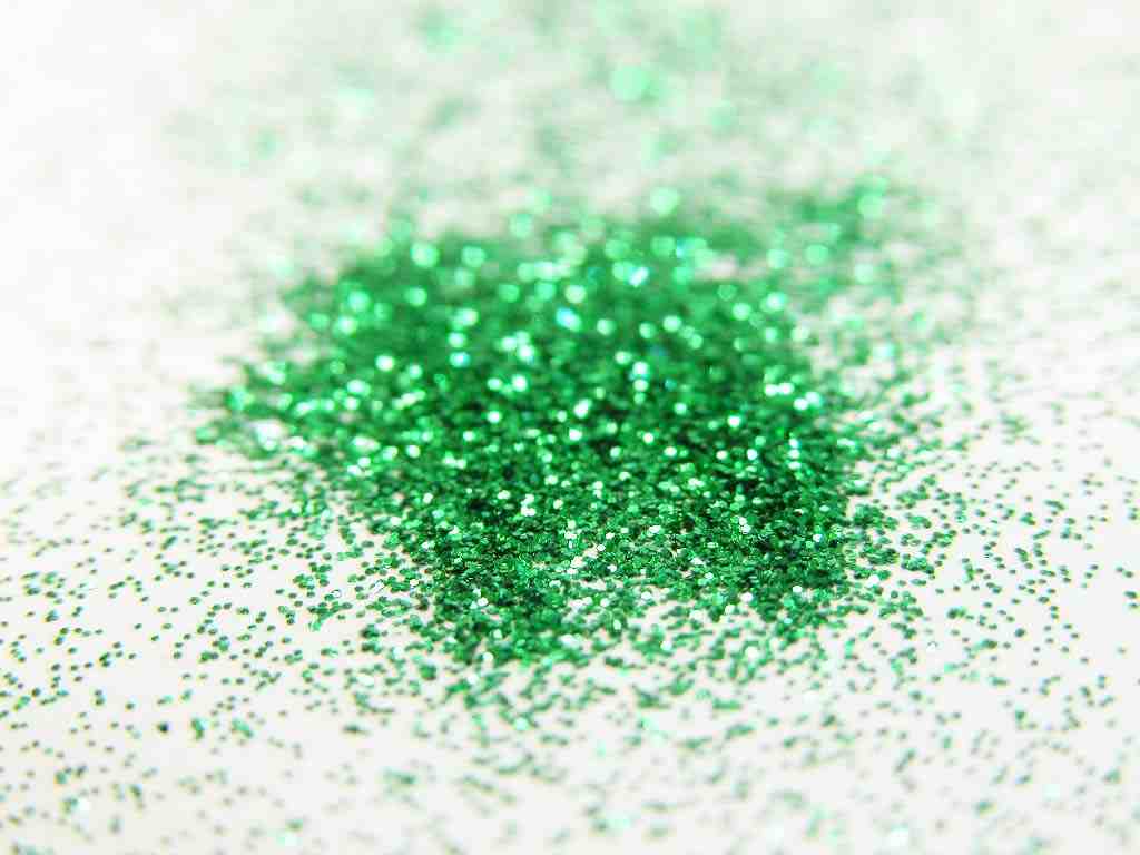 Lily Pad Green: Cosmetic Body Safe Glitter in Precision Poof Bottle