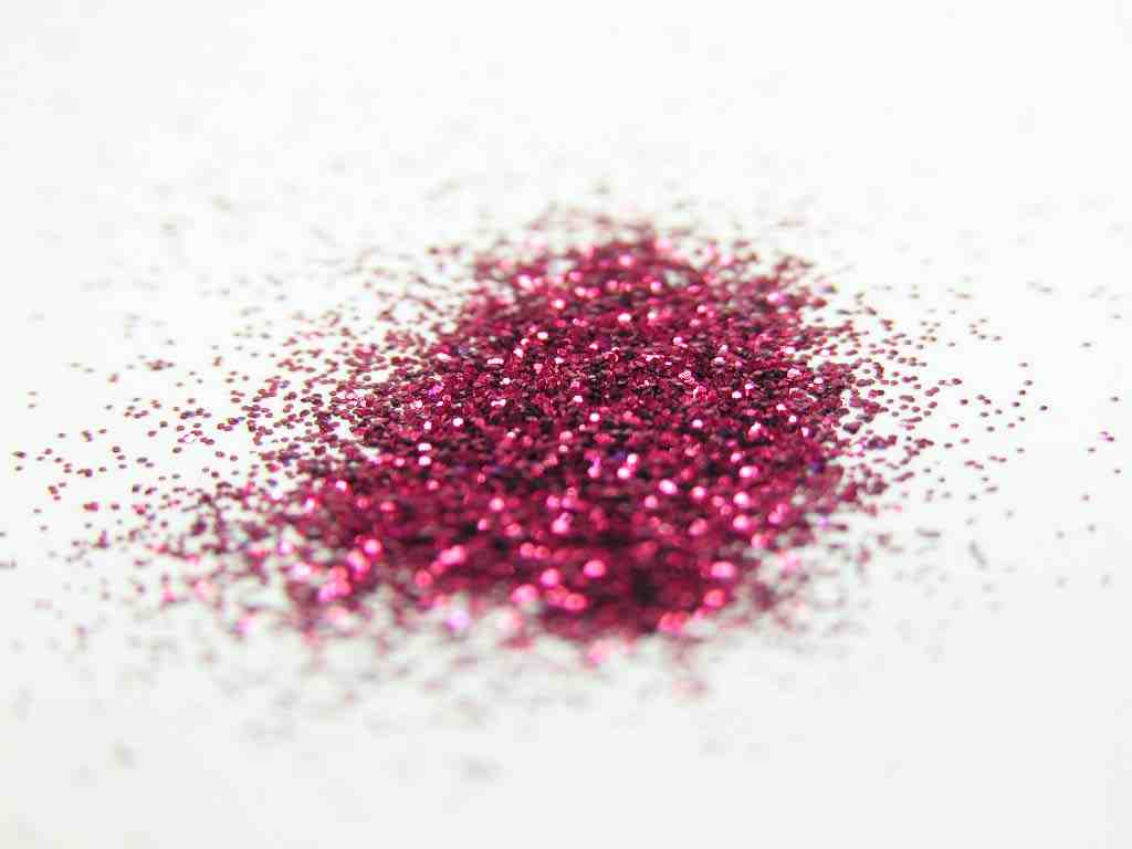 Fierce Magenta Pink: Cosmetic Body Safe Glitter in Precision Poof Bottle