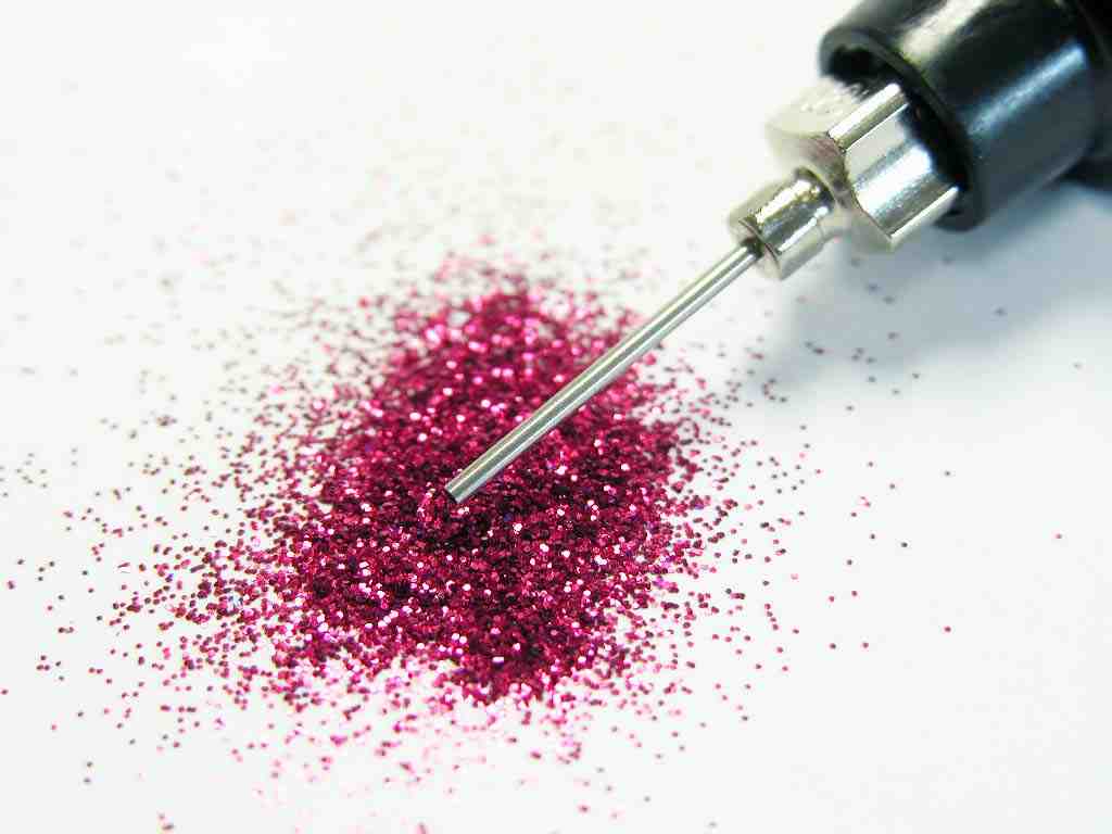 Fierce Magenta Pink: Cosmetic Body Safe Glitter in Precision Poof Bottle