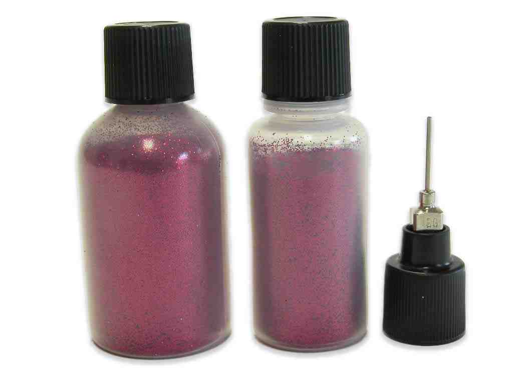 Fierce Magenta Pink: Cosmetic Body Safe Glitter in Precision Poof Bottle