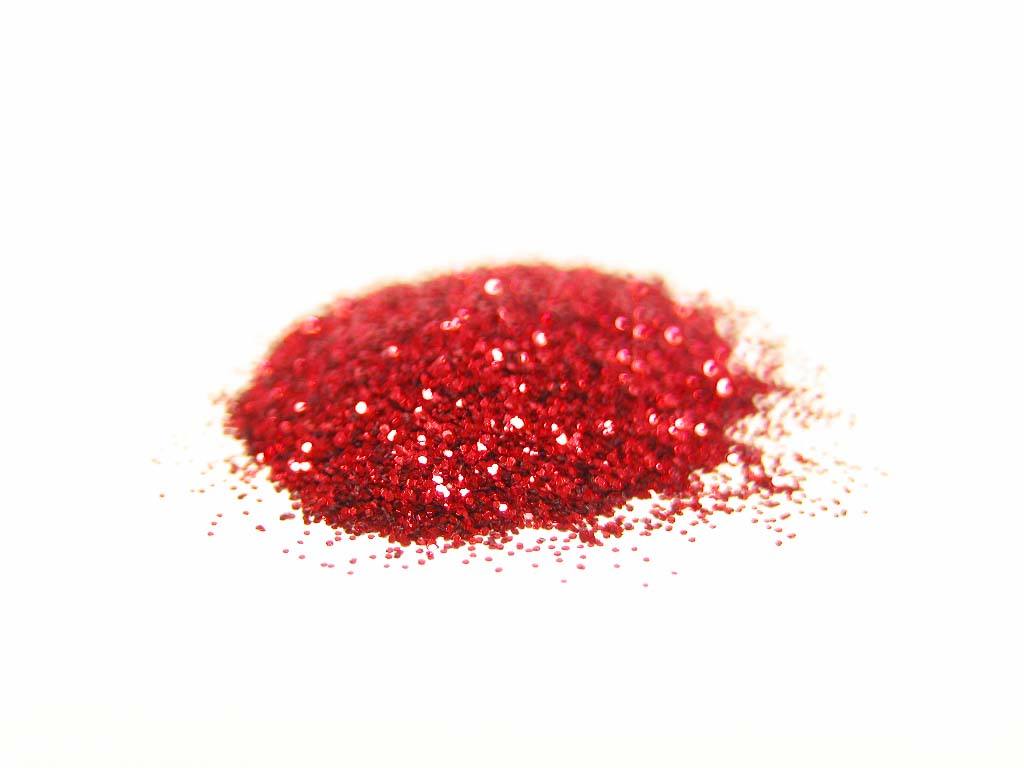 Lipstick Red: Cosmetic Body Safe Glitter in Precision Poof Bottle