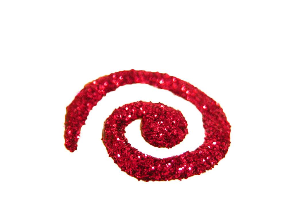 Lipstick Red: Cosmetic Body Safe Glitter in Precision Poof Bottle