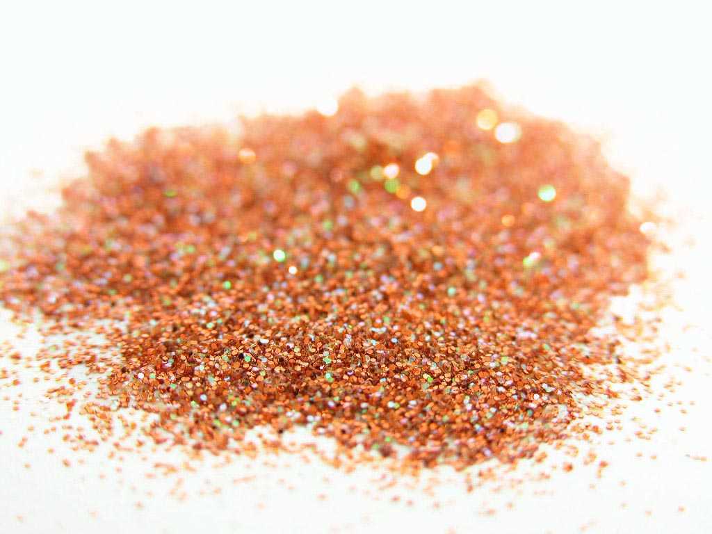 Orange Copper Fire: Cosmetic Body Safe Glitter in Precision Poof Bottle