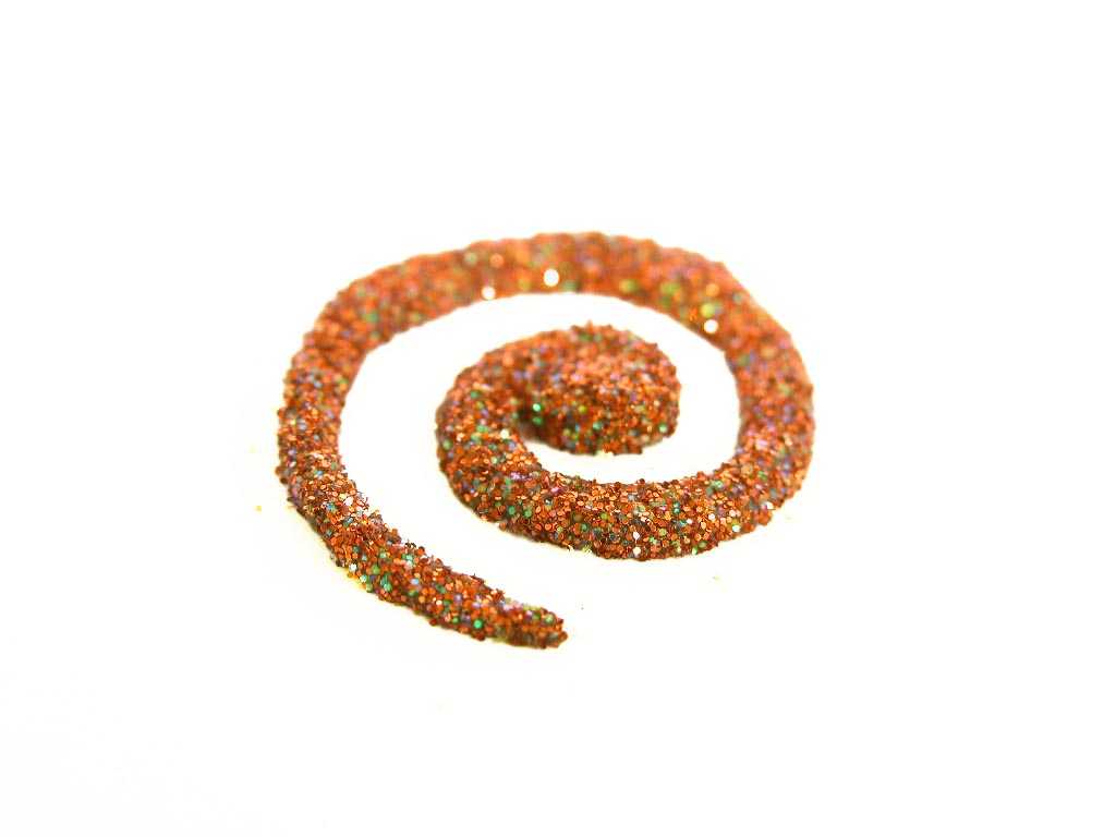 Orange Copper Fire: Cosmetic Body Safe Glitter in Precision Poof Bottle