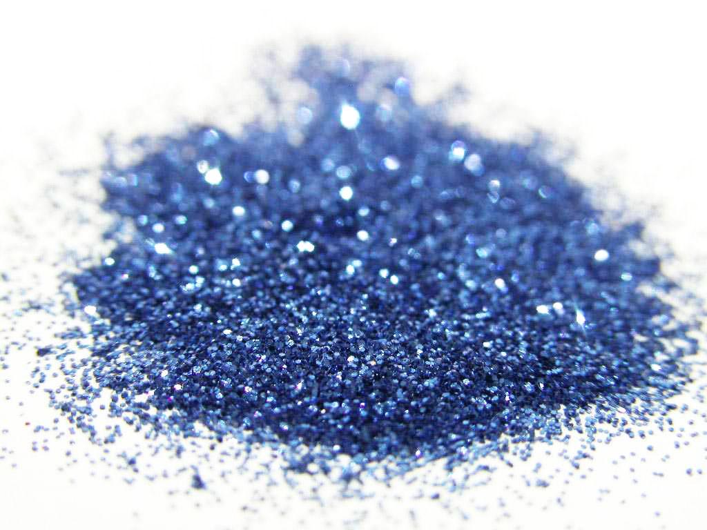 Sapphire Blue: Cosmetic Body Safe Glitter in Precision Poof Bottle