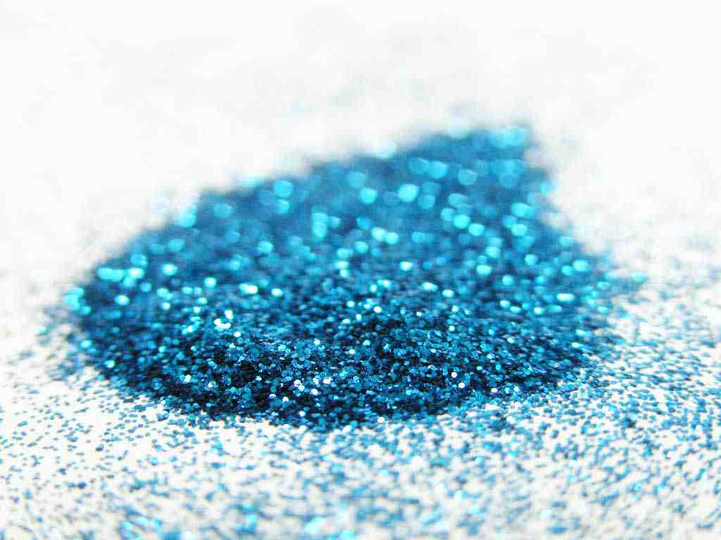 *LIMITED EDITION* Turquoise Blue Peacock: Cosmetic Body Safe Glitter in Precision Poof Bottle