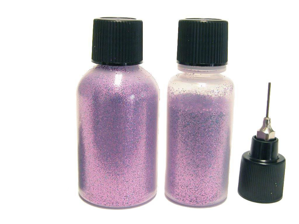 Purple Paisley: Cosmetic Body Safe Glitter in Precision Poof Bottle