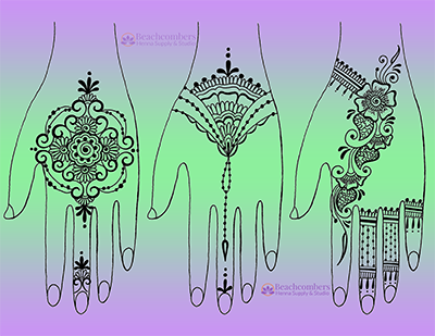October’s Free Henna Designs Bring the Bling