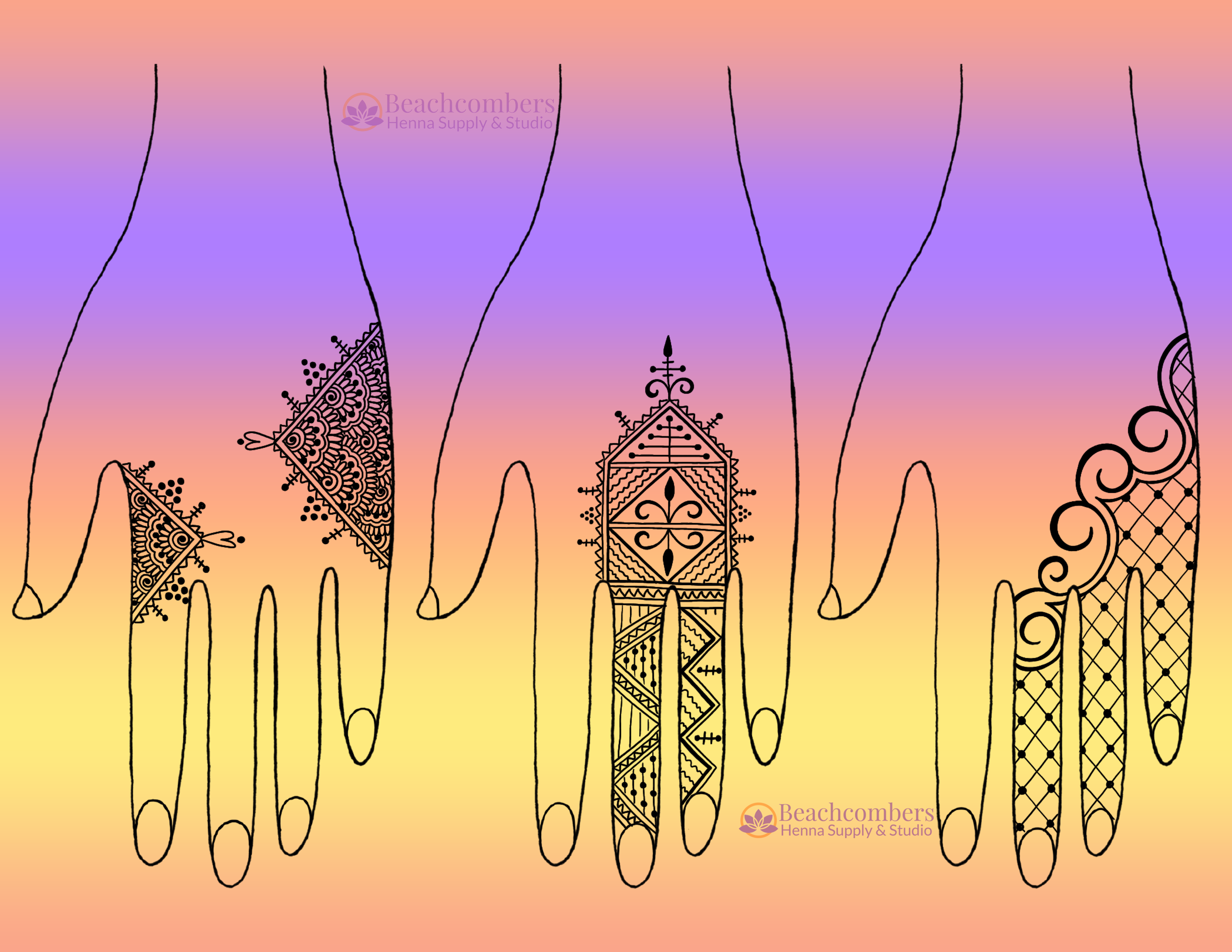 March Monthly Mehndi Mayhem: Three Henna Styles – Beachcombers Henna Supply