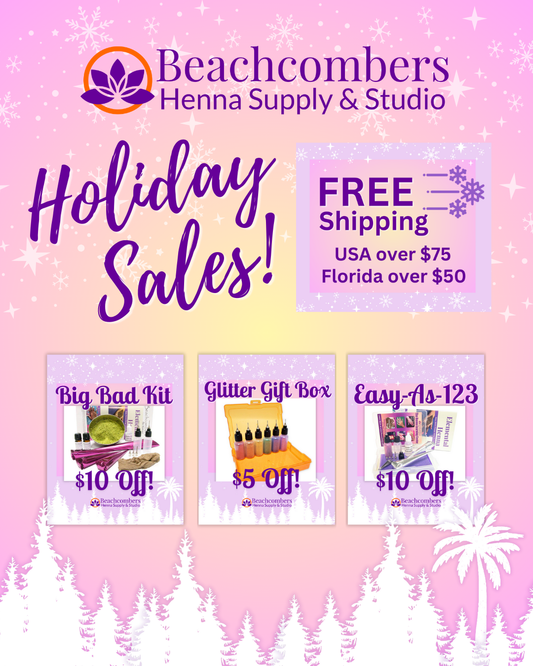 Holiday Henna Sale with FREE Shipping