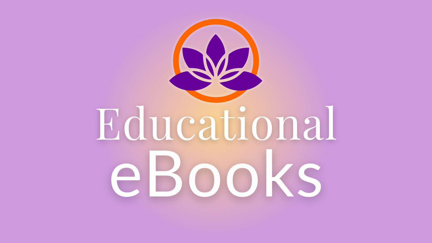 Educational Henna eBooks graphic on lavender background