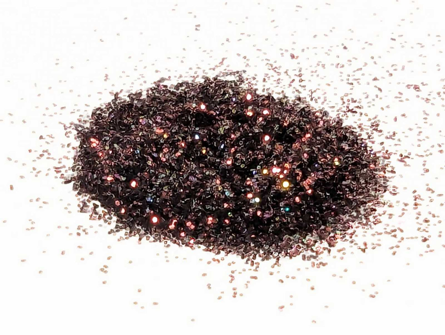 Blood moon burgundy glitter on a white background