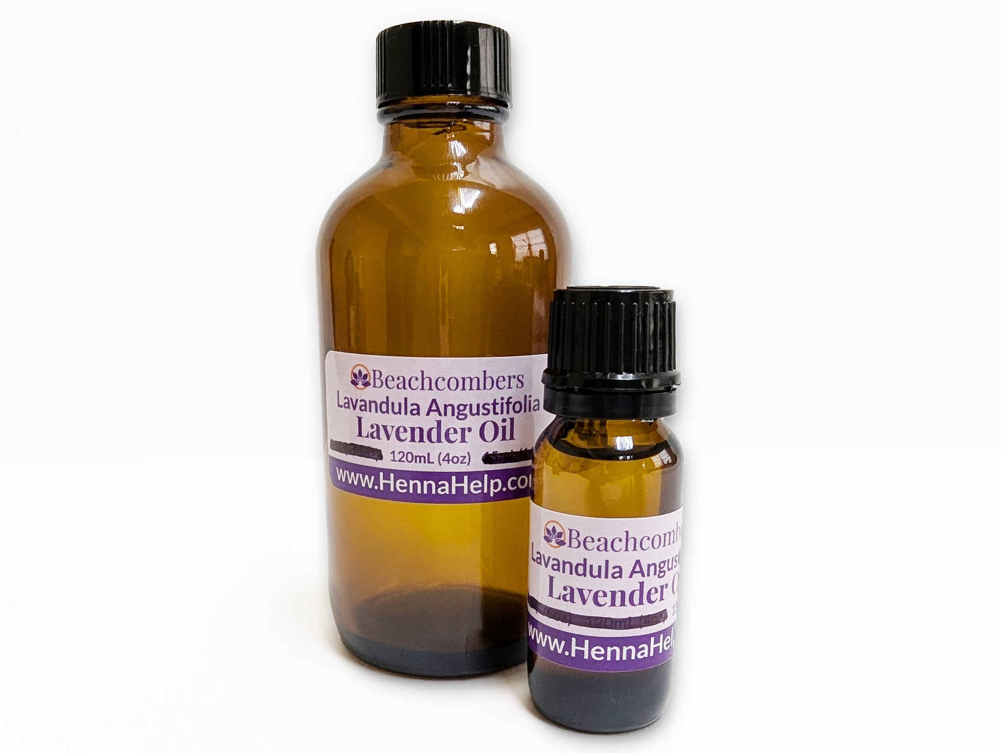 Lavender essential oil for henna, half oz and 4 oz bottles