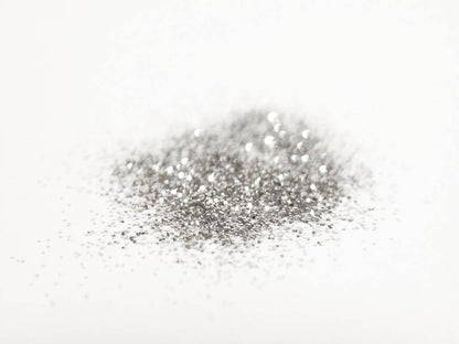 Pure Silver: Cosmetic Body Safe Glitter in Precision Poof Bottle