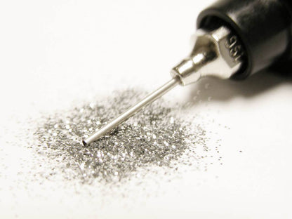 Pure Silver: Cosmetic Body Safe Glitter in Precision Poof Bottle