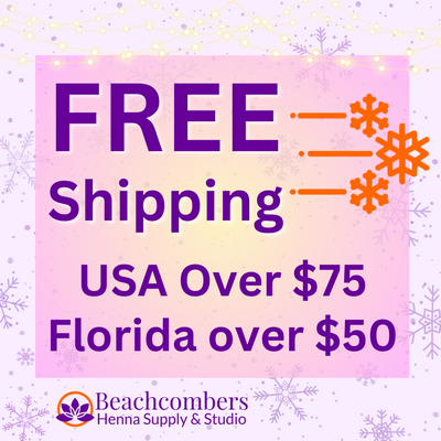 Graphic for free henna shipping