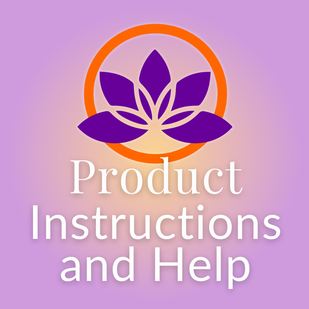 Graphic says Product Instructions and help with teh Beachcombers lotus logo