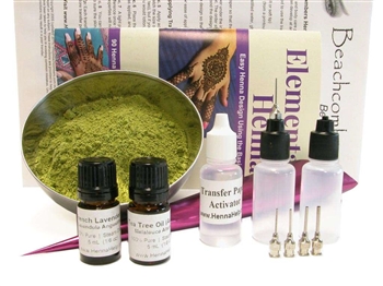 Deluxe Henna  Starter Kit ORa Powder Henna  Essential Oils 